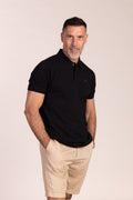 Polo Básico Manga Corta Negro