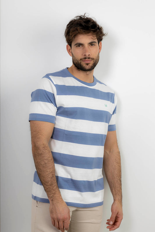 Camiseta Rayas Azul | Monaco