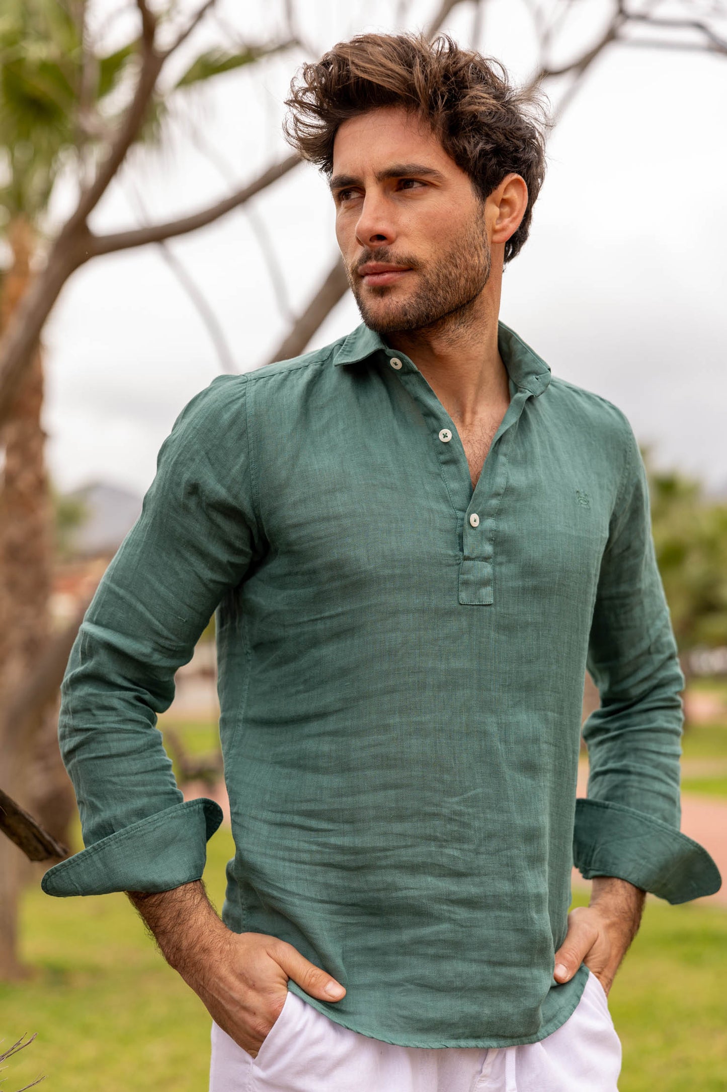 Polera Lino Verde