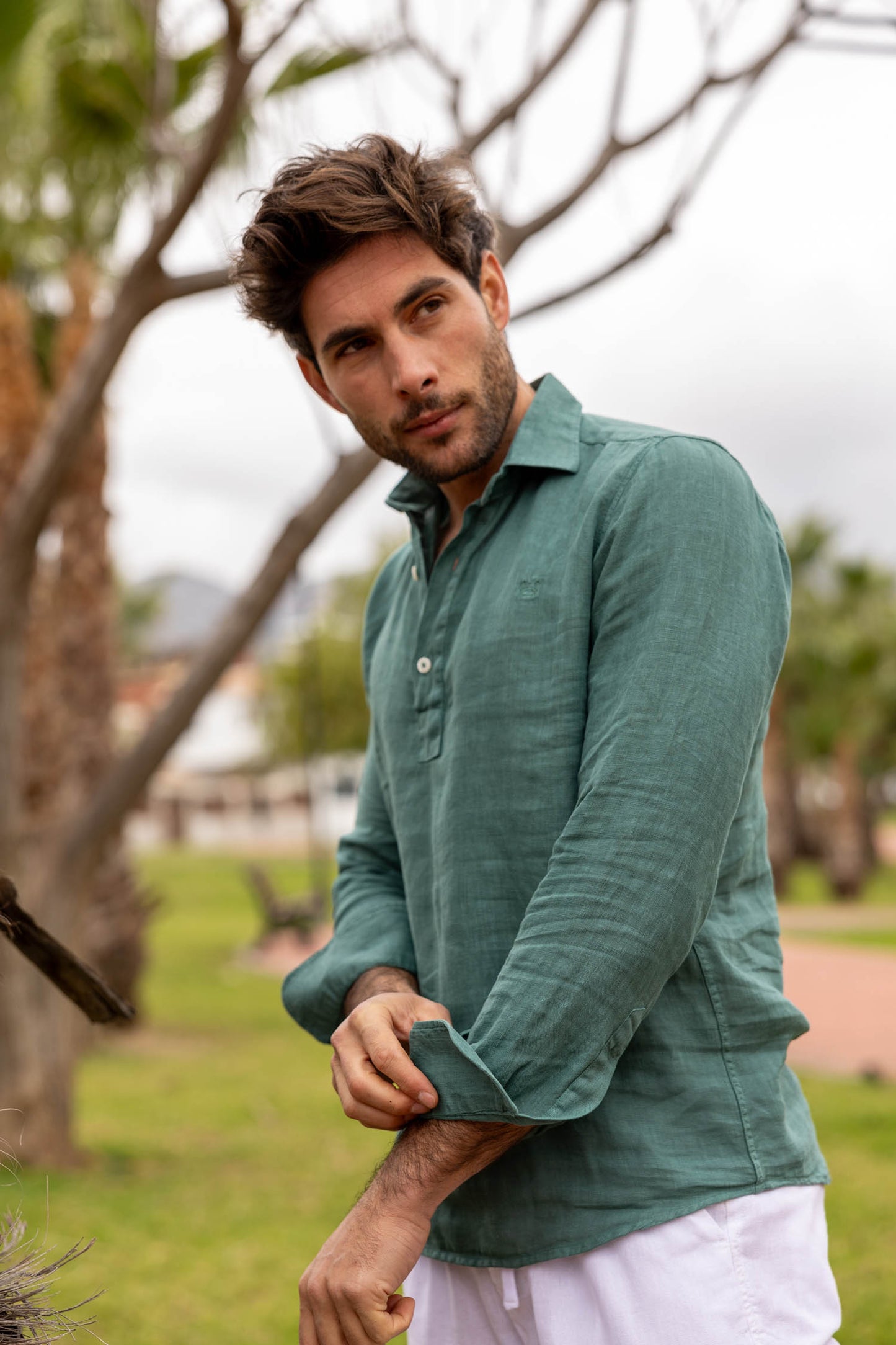 Polera Lino Verde