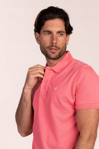 Polo Básico Manga Corta Rosa Francés