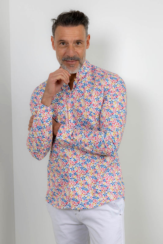 Camisa estampada slim fit | Petalos