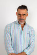Camisa Lino Raya Verde | Javea