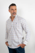Camisa Cuadro Beige | Lanjarón
