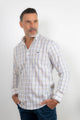 Camisa Cuadro Beige | Lanjarón