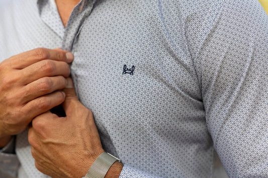 Camisa Estampada Gris | Torrejón