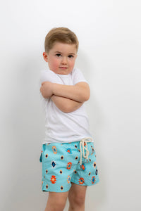 Bañador Infantil Étnico Turquesa