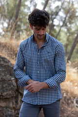 Camisa Cuadro Azul | Vitoria