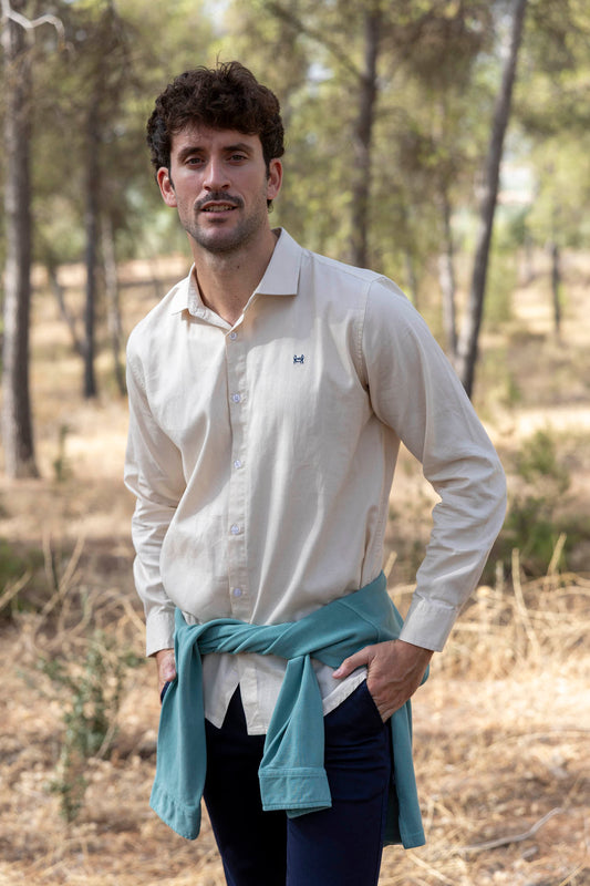 Camisa Estructura Crema