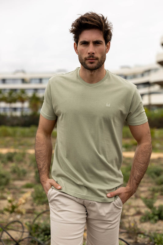 Camiseta Básica Verde Oliva
