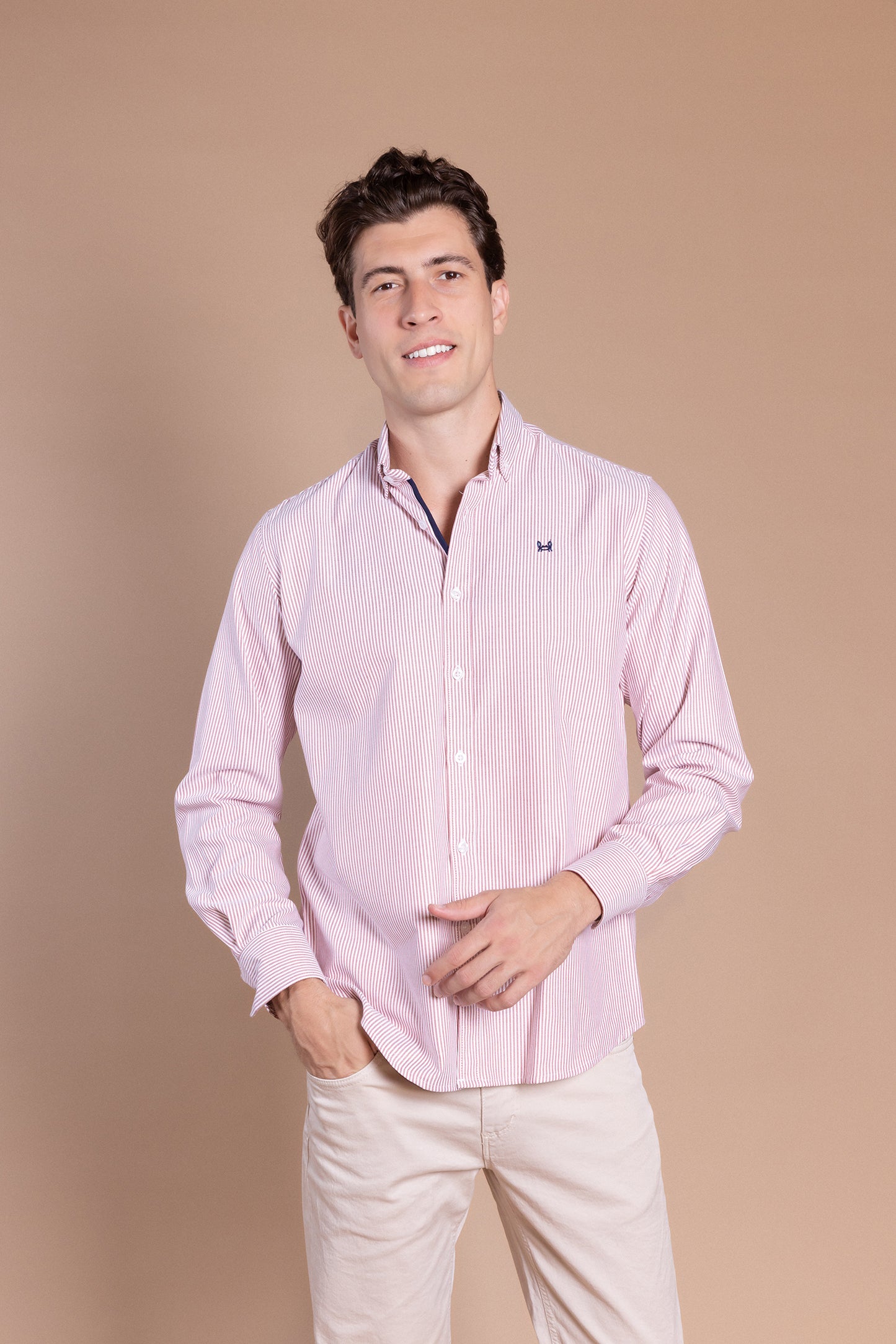 Camisa Rayas Oxford Burdeos | Córdoba