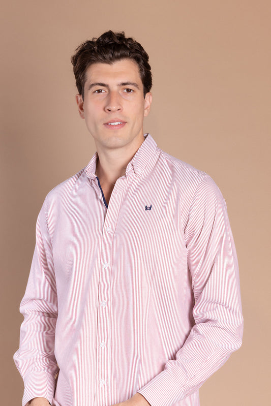 Camisa Rayas Oxford Burdeos | Córdoba