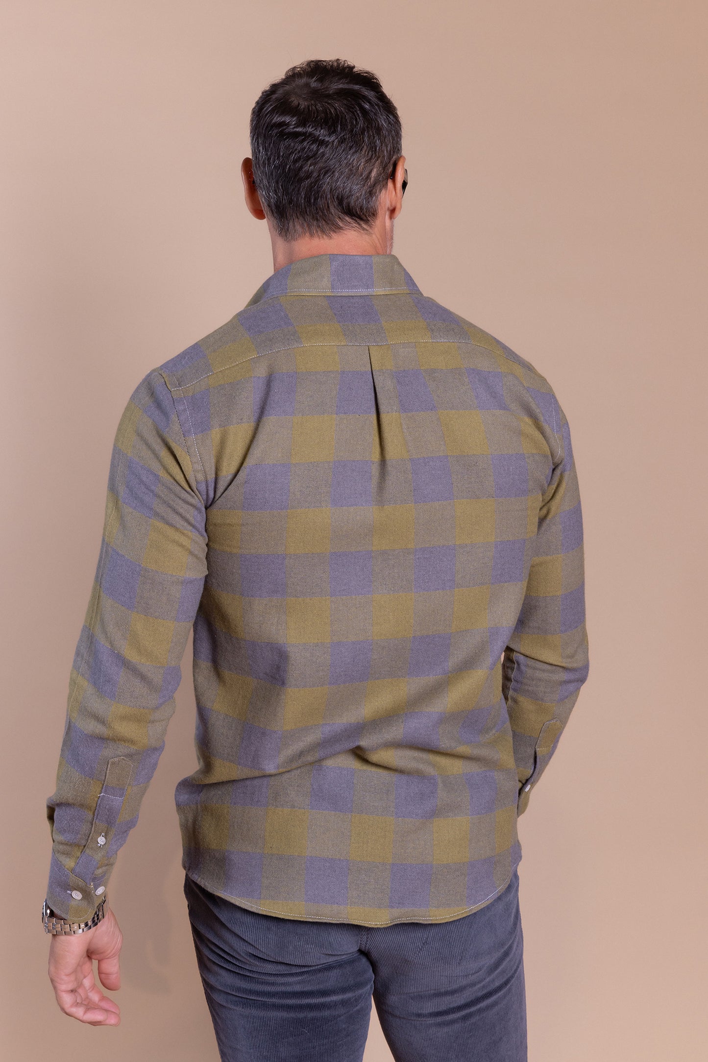 Camisa Franela Cuadro Kaki | Villares