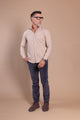 Camisa Franela Cuadro Beige | Lagunillas