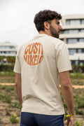 Camiseta Print Circle Beige