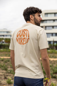 Camiseta Print Circle Beige