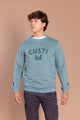 Sudadera Chenilla Verde Azulado