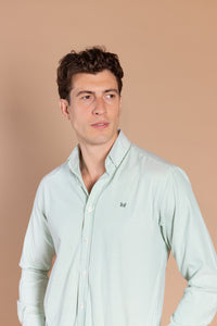 Camisa Rayas Oxford Verde | Córdoba