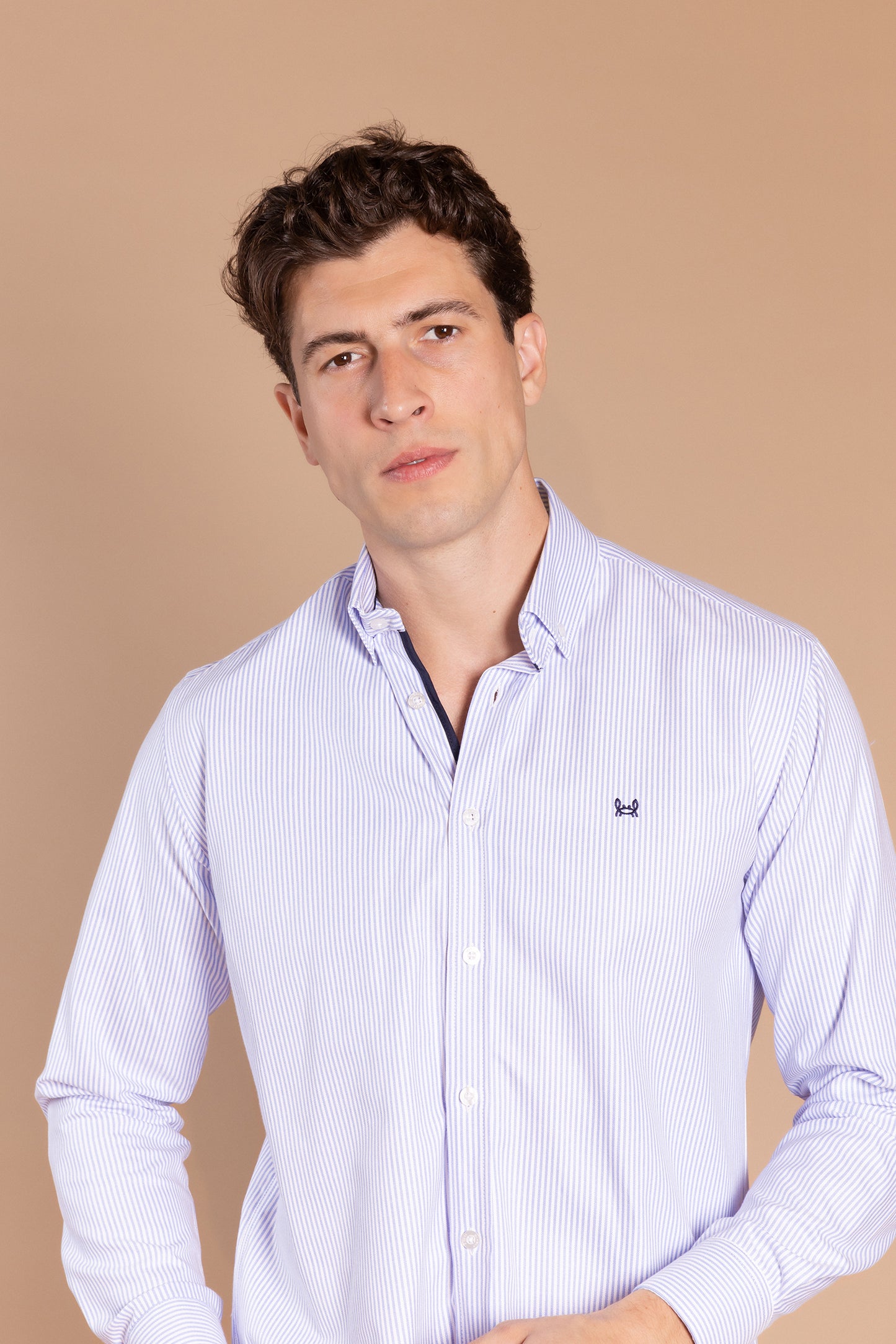 Camisa Rayas Oxford Azul Marino | Córdoba