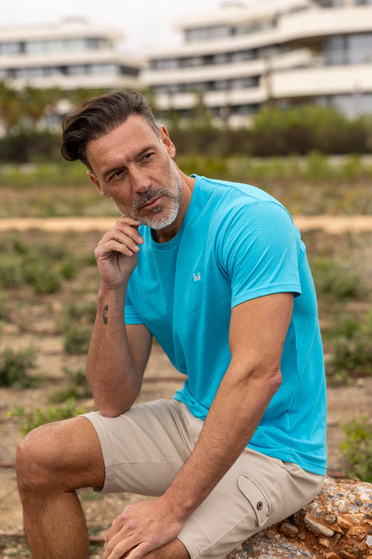 Camiseta Básica Turquesa