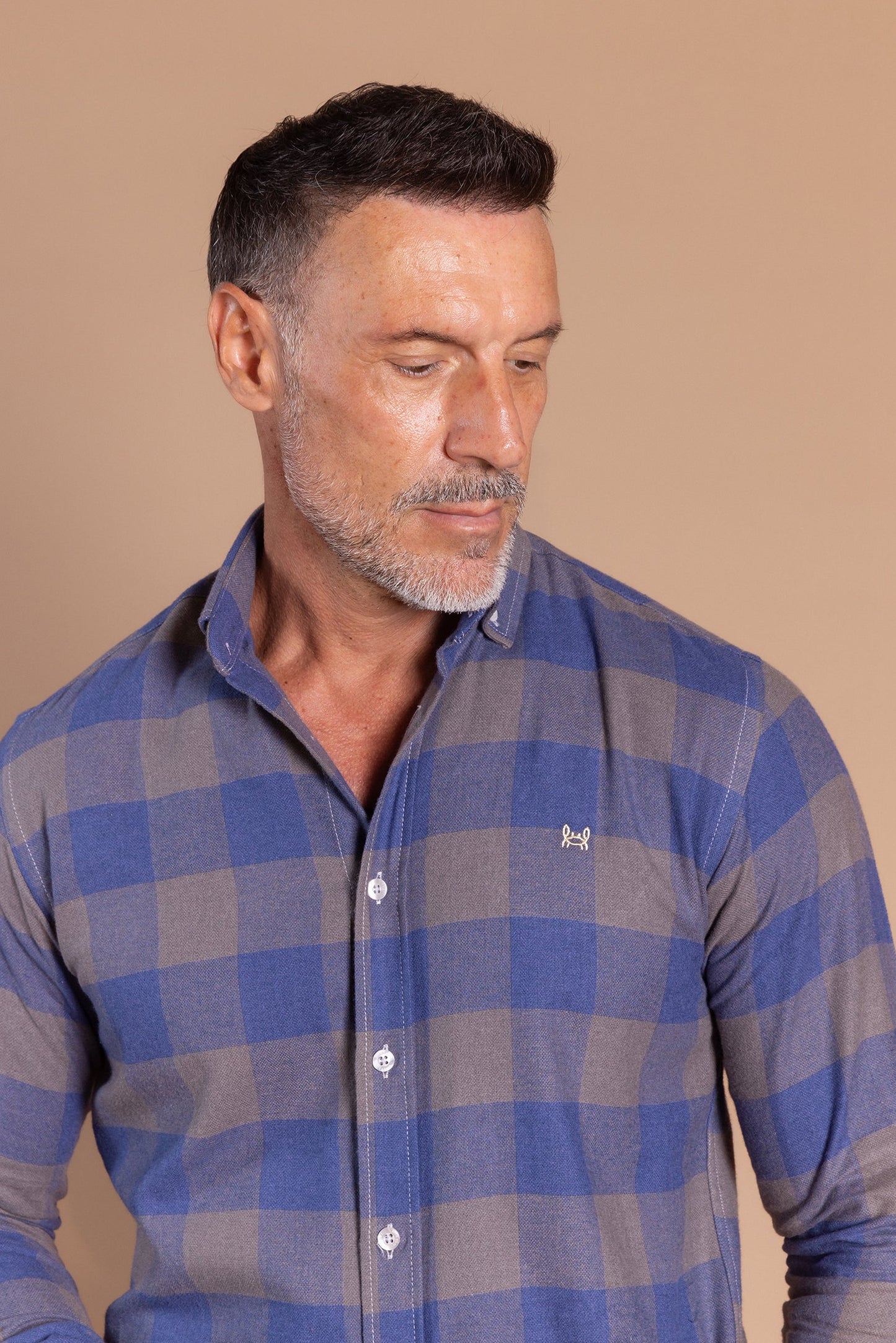 Camisa Franela Cuadro Tinta | Villares