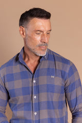 Camisa Franela Cuadro Tinta | Villares