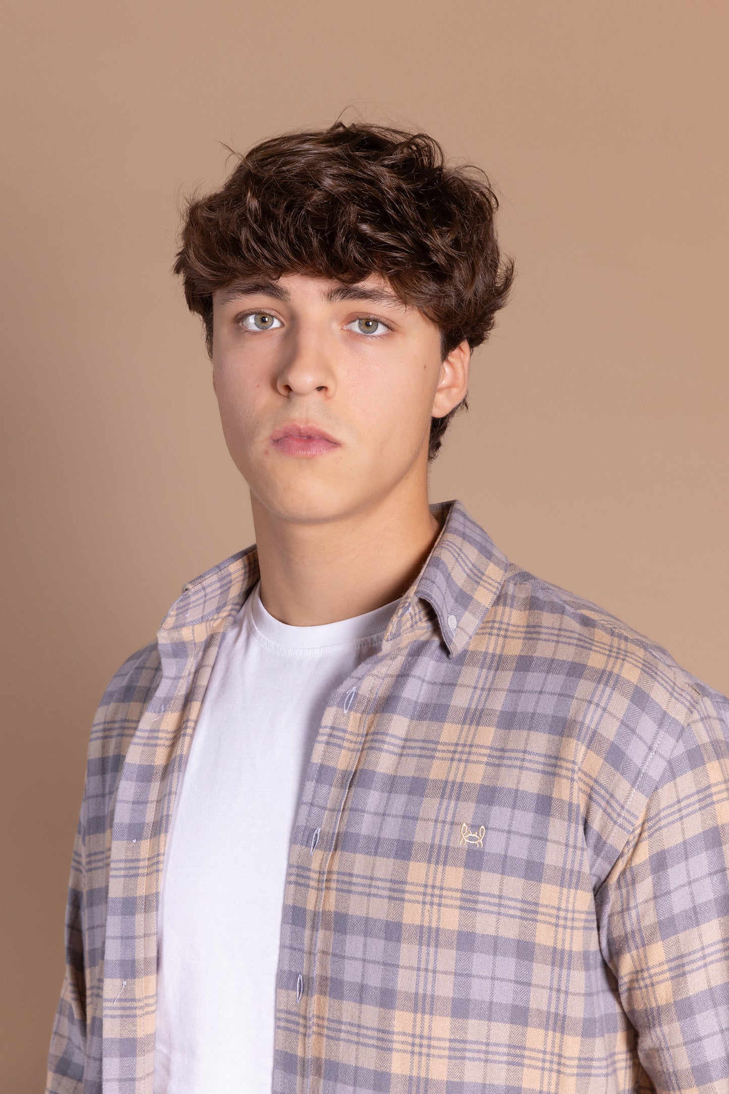 Camisa Franela Cuadro Gris | Lagunillas