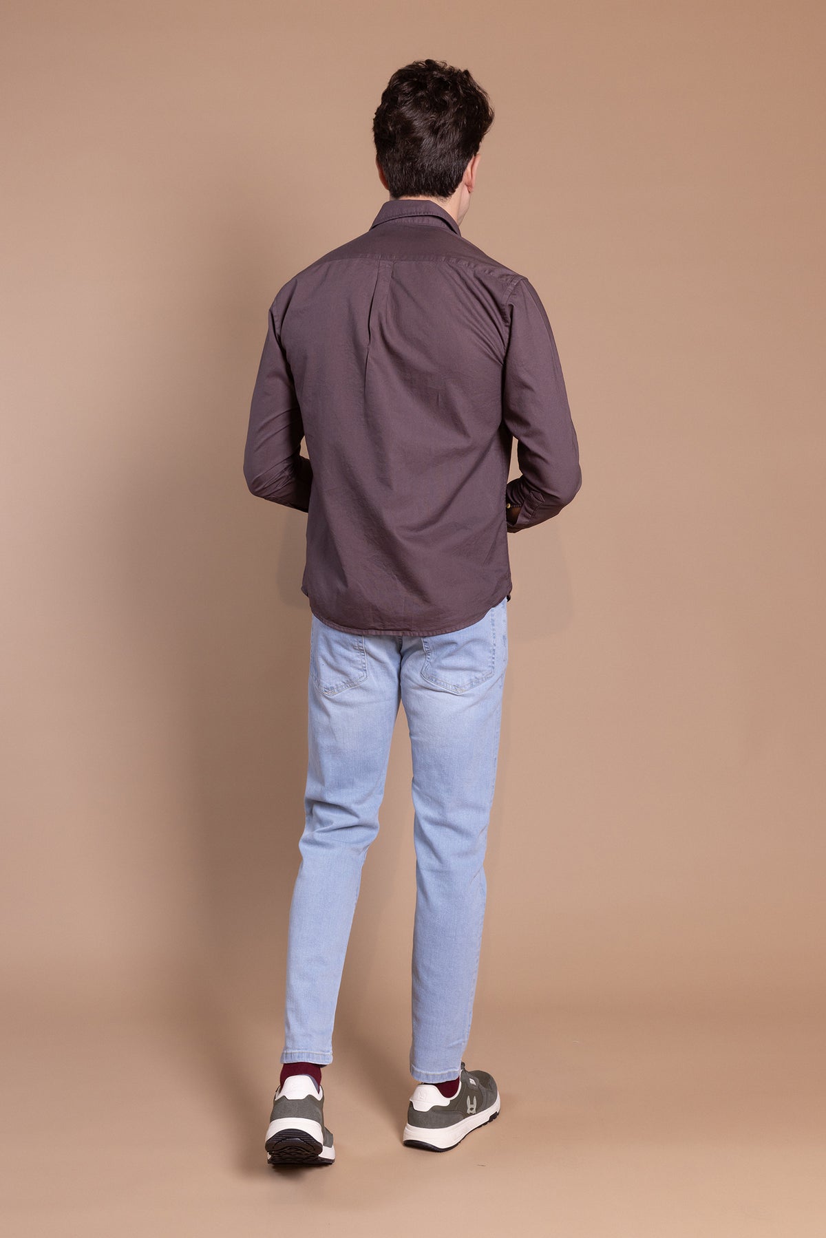 Camisa Oxford Marrón | Garment Dyed