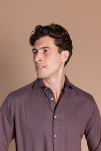 Camisa Oxford Marrón | Garment Dyed
