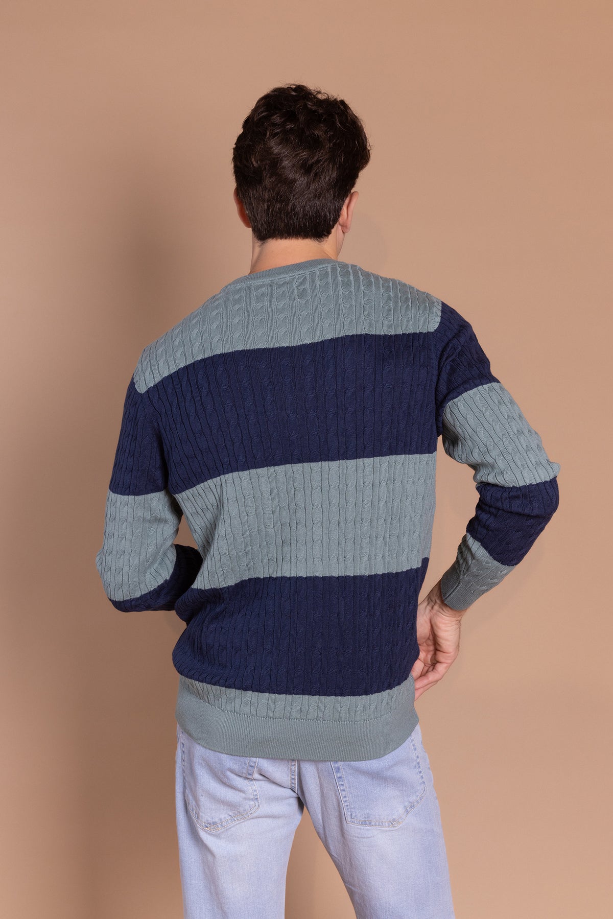 Jersey Ochos Rayas Verde Marino