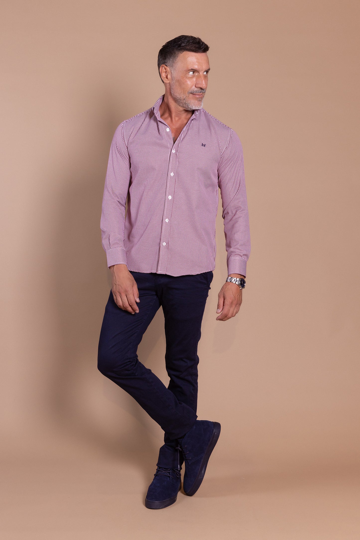 Camisa Vichy Burdeos | Azores