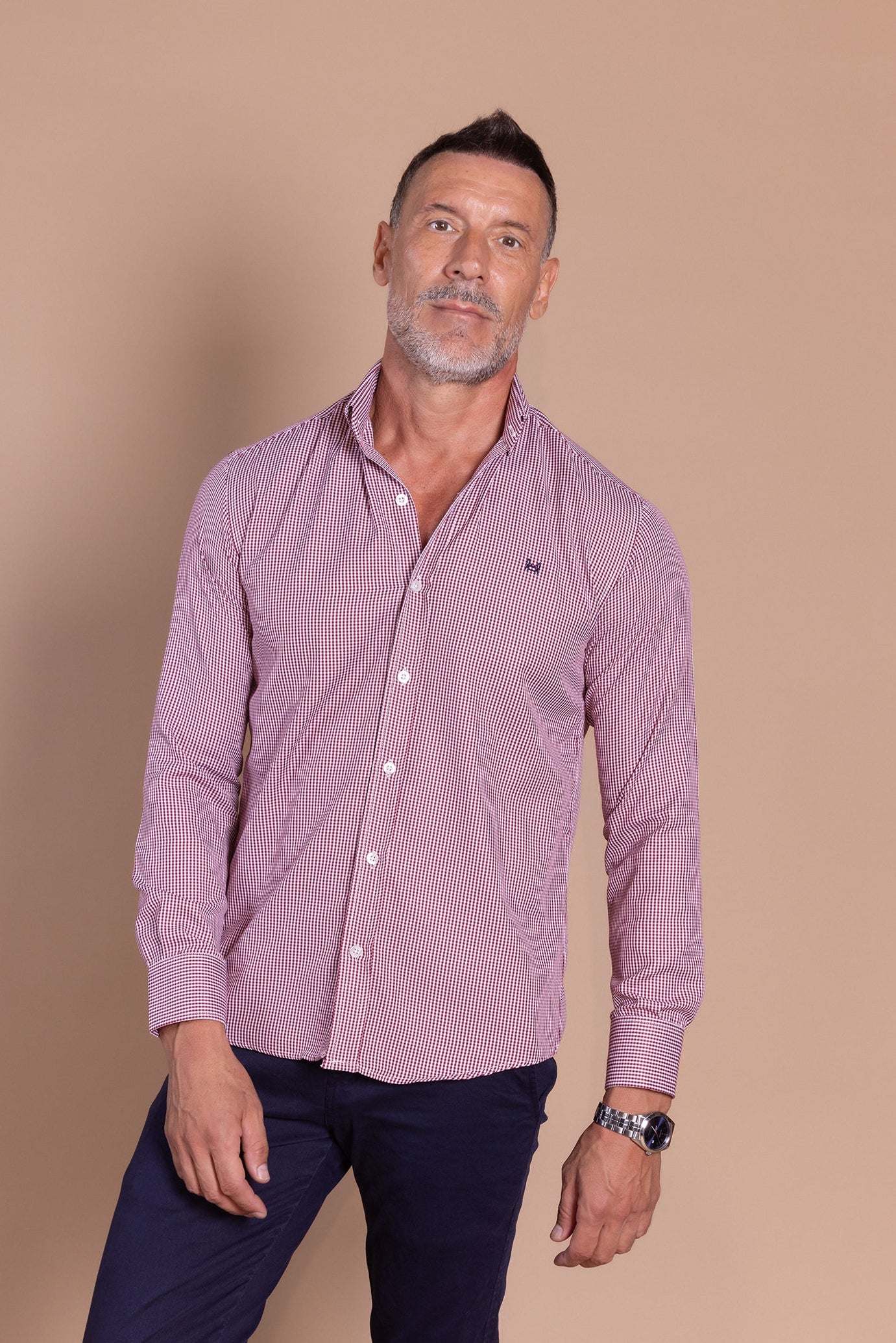 Camisa Vichy Burdeos | Azores
