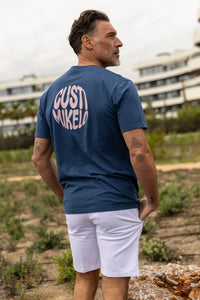 Camiseta Print Circle Azul Marino