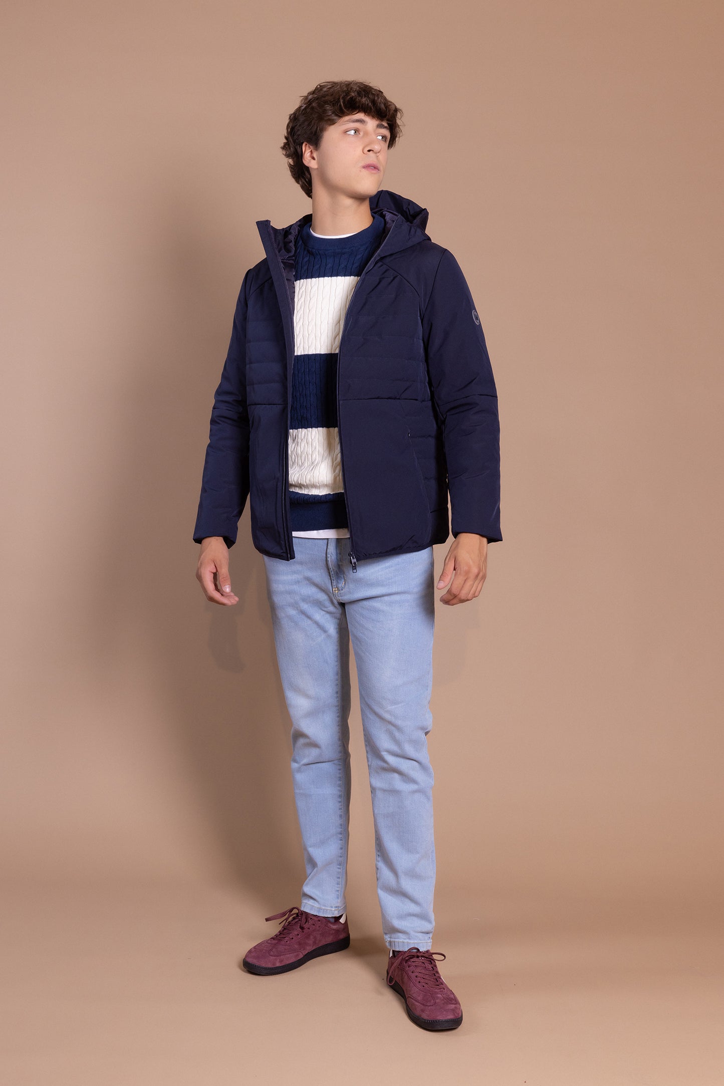 Chaqueta Técnica Capucha Marino | Annapurna