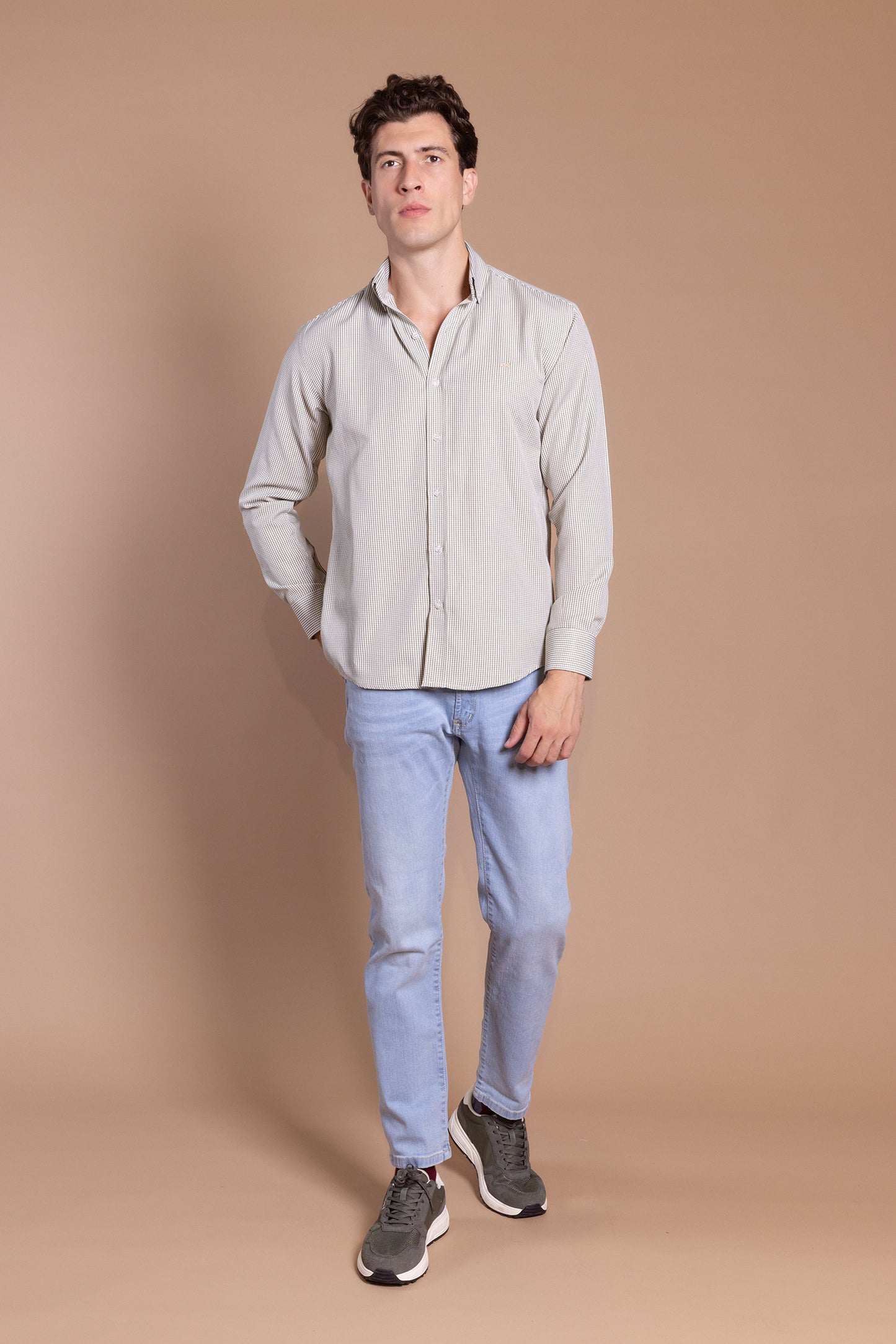 Camisa Vichy Kaki | Azores