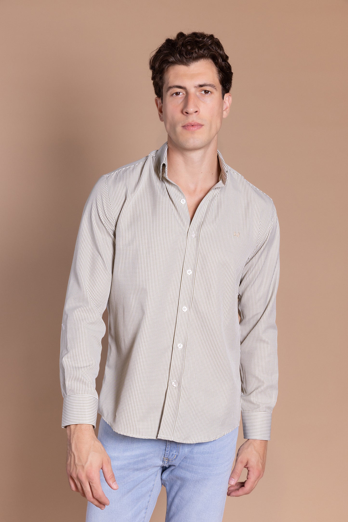 Camisa Vichy Kaki | Azores