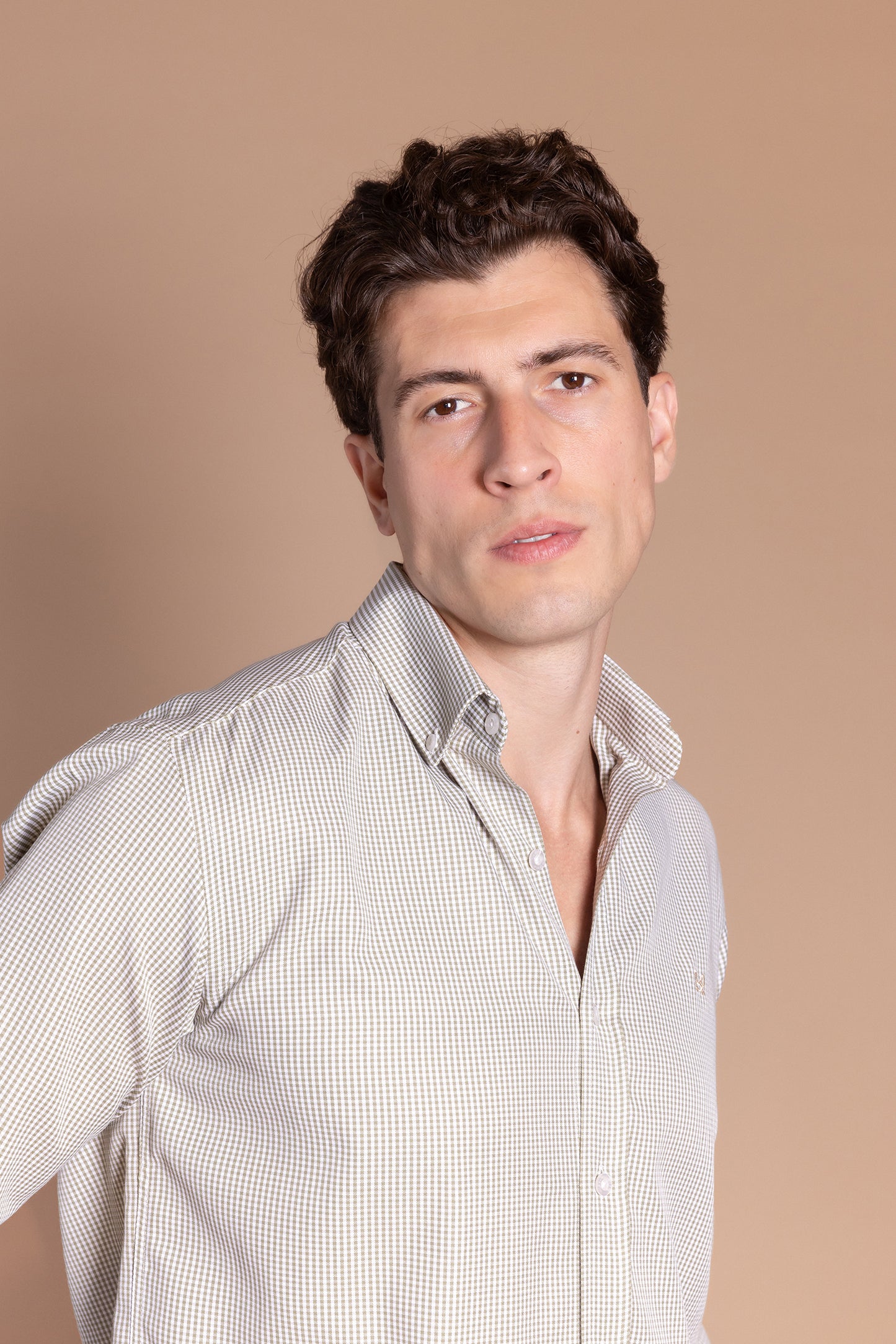 Camisa Vichy Kaki | Azores