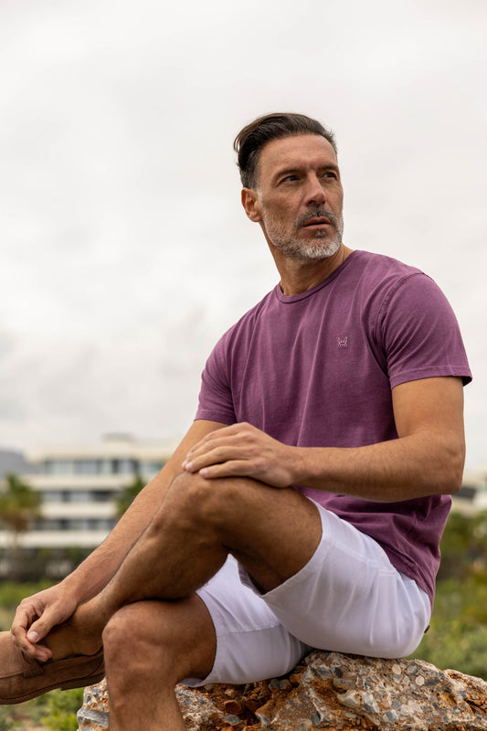 Camiseta Lavada Vino