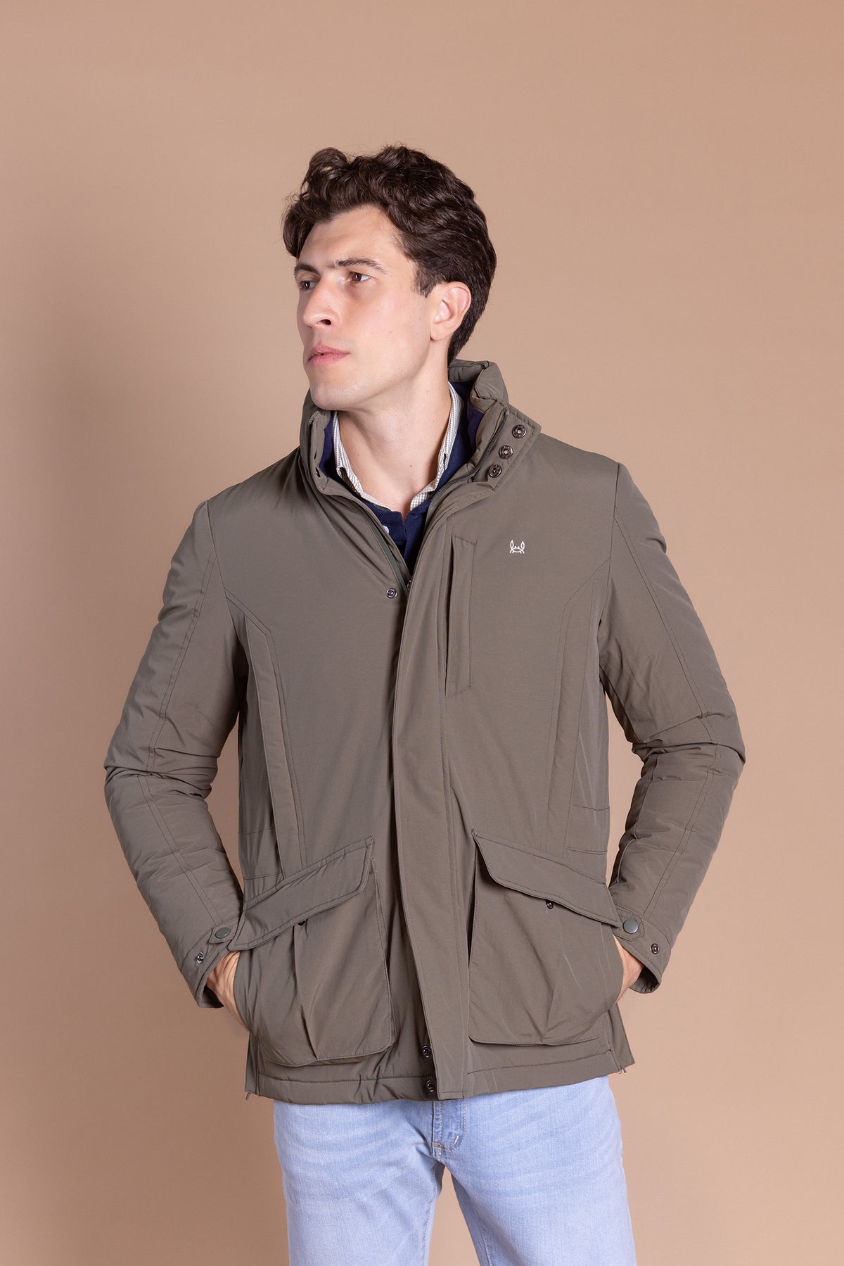 Parka Técnica Bolsillos Verde | Everest