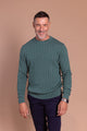 Jersey Ochos Cuello Redondo Verde Botella