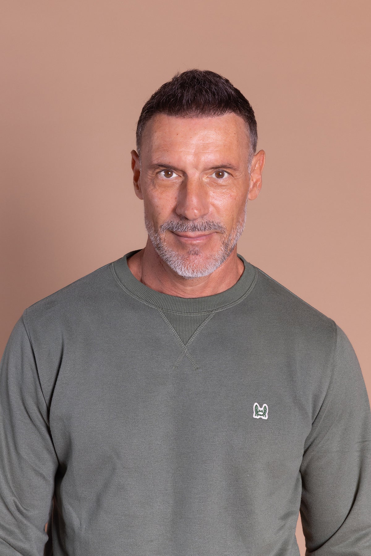Sudadera Básica Tacto Melocotón Verde Bosque