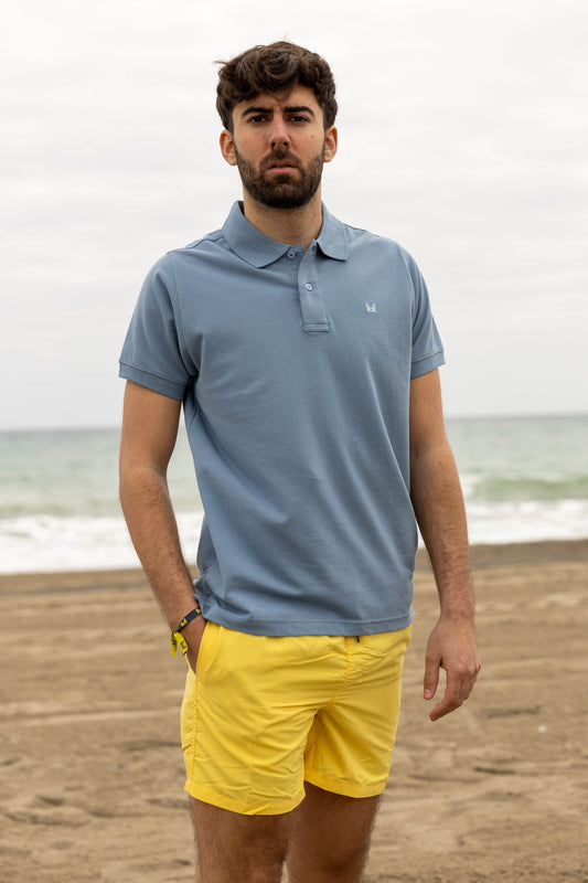 Polo Básico Azul Ácido