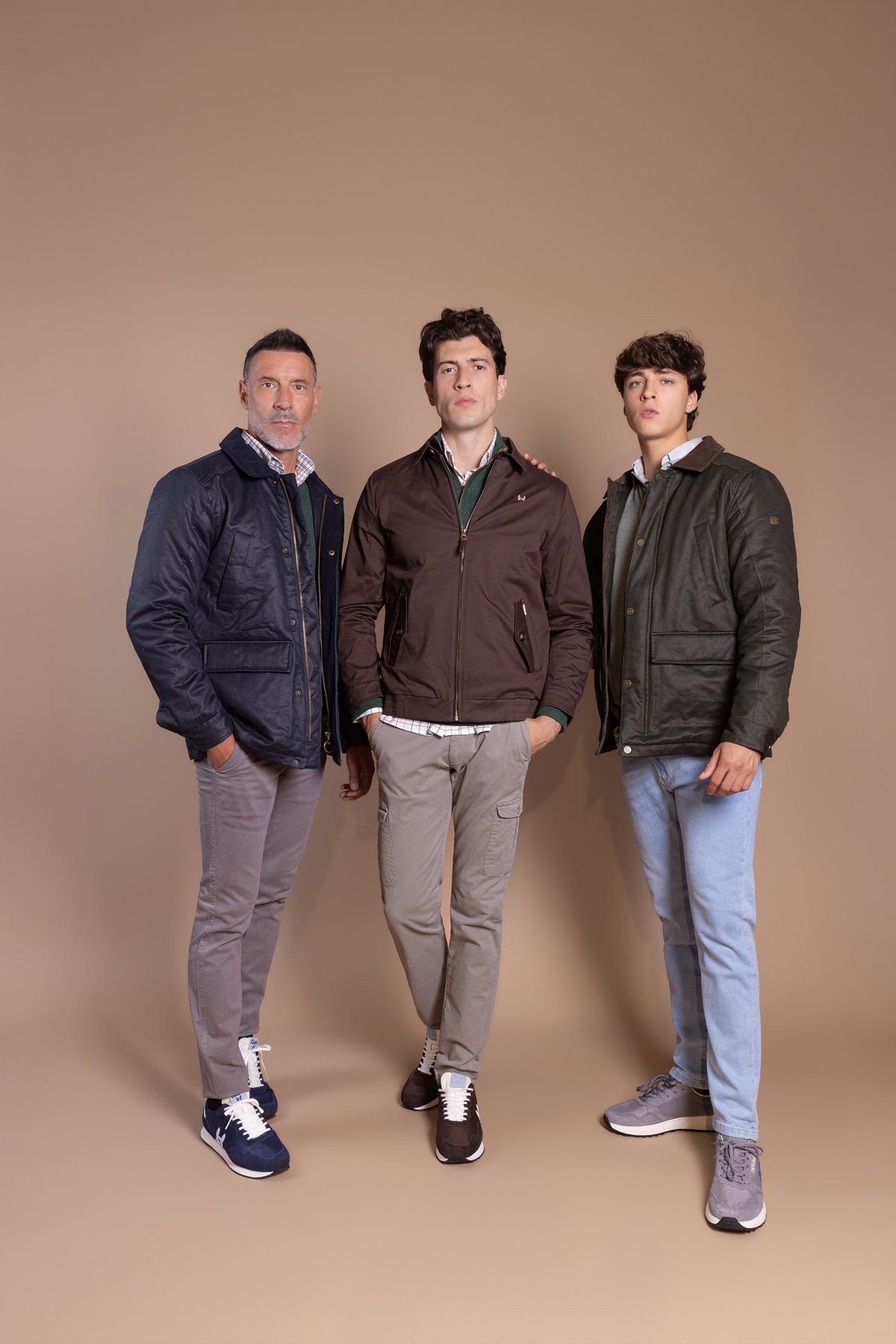 Parka Encerada Verde Kaki