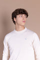 Jersey Básico Cuello Redondo Crema