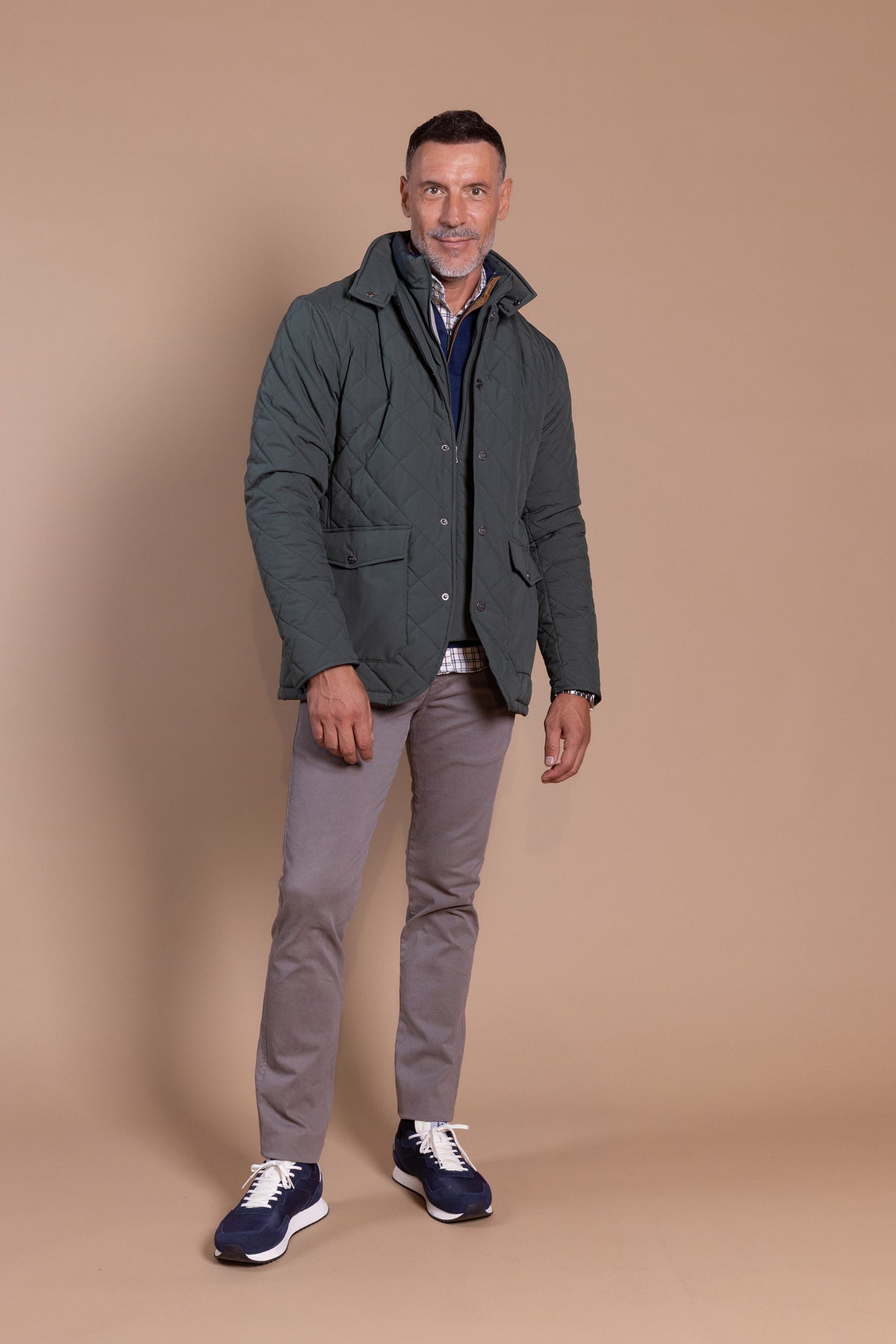 Chaqueta Husky Rombos Verde