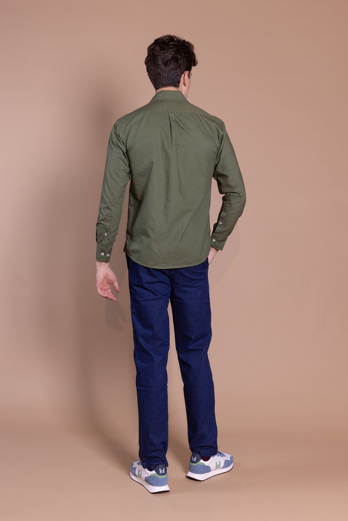 Camisa Oxford Kaki | Garment Dyed