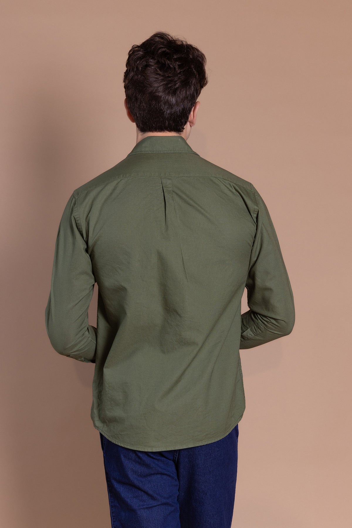 Camisa Oxford Kaki | Garment Dyed