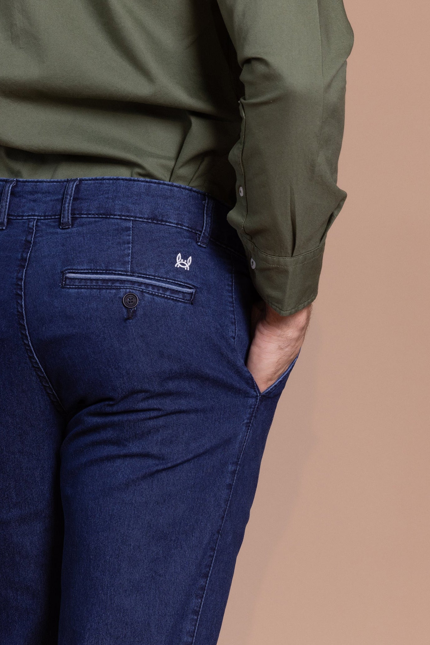 Pantalón Chino Elástico Vaquero
