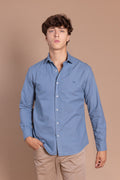 Camisa Oxford Azul | Garment Dyed