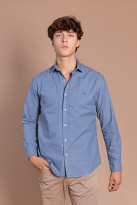 Camisa Oxford Azul | Garment Dyed